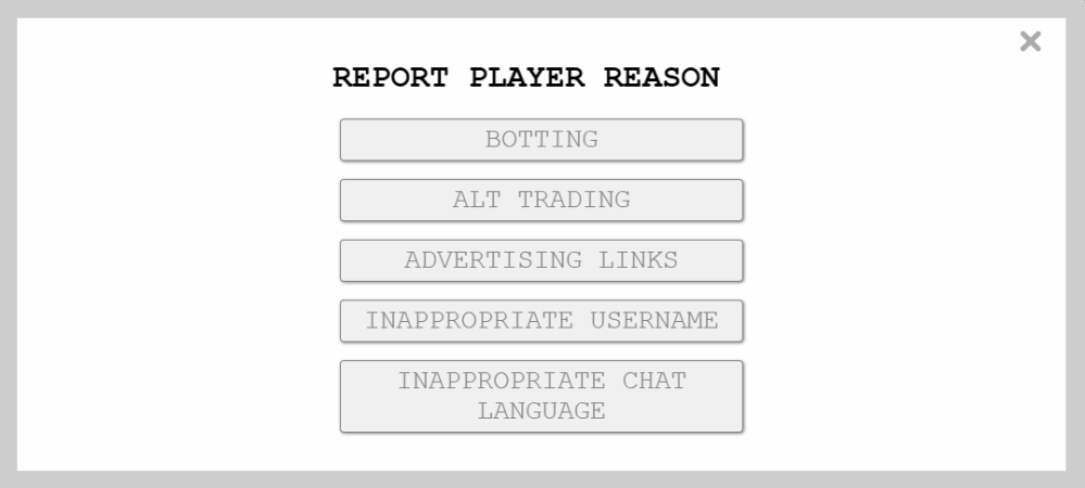 Report System - WIKI - Flat MMO